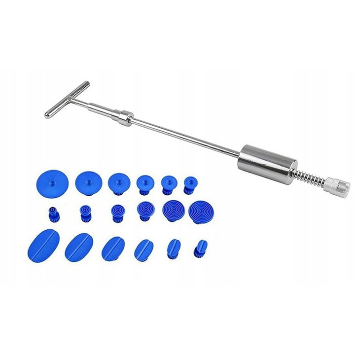 Unealta Profesionala PDR (Paintless Dent Repair) pentru indreptare caroserie, cu accesorii incluse, model AVX-WT-REMDEN02