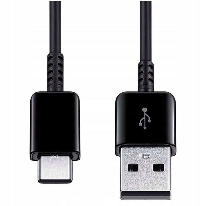 USB-C -USB-A kábel, Samsung, S23/S22/S21/S20 kompatibilis, 1 m, fekete