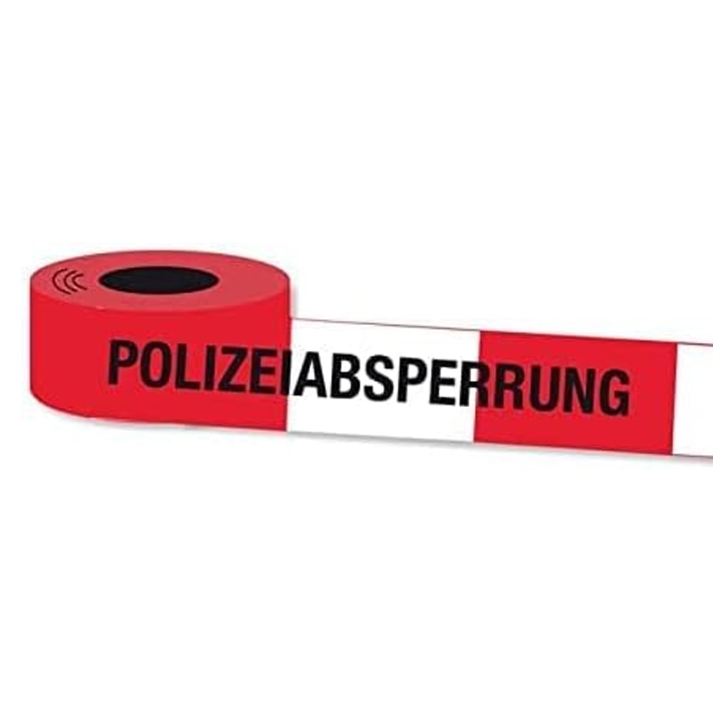 Лента Carpeta Polizeiabsperrung 9984321 1-140, Полицейска лента, За игра,  10 метра, 8 см широка - eMAG.bg