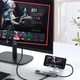 USB-C хъб, 8в1, HDMI4K30Hz+USB3.0+USB2.0+PD+TYPE-C+SD+TF+RJ45, сребрист