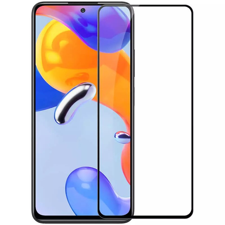 Стъклен Протектор за Xiaomi Redmi Note 12 Pro 4G, Черен