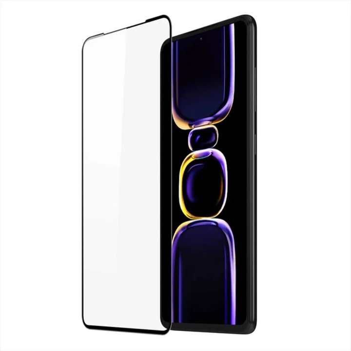 Стъклен Протектор за Xiaomi Poco F5 Pro, Черен