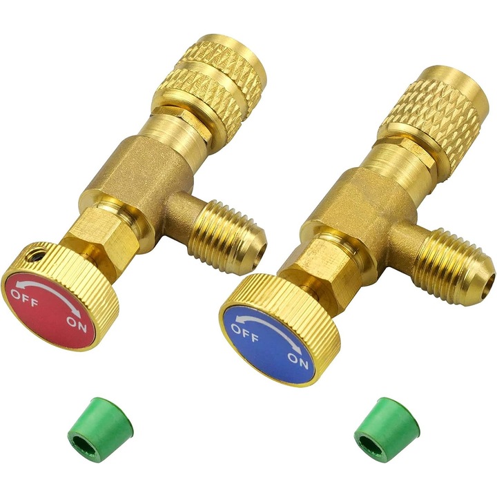 2 db biztonsági szelep készlet légkondicionálóhoz, fém, többszínű, Cafuneplus®