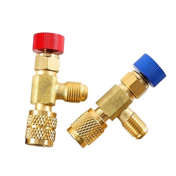 Set 2 supape de siguranta pentru aerul conditionat, Metal, Multicolor, Cafuneplus®