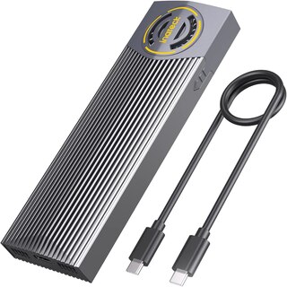 LEOTEC Case Esterno Per Dischi M.2 NVME Con Pannello LCD - Alloggiamento Portatile Con Garanzia 3 Anni