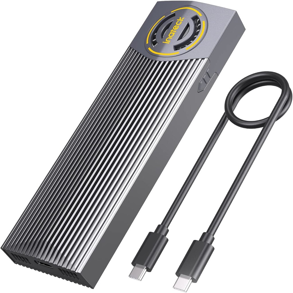 LEOTEC Case Esterno Per Dischi M.2 NVME Con Pannello LCD - Alloggiamento Portatile Con Garanzia 3 Anni