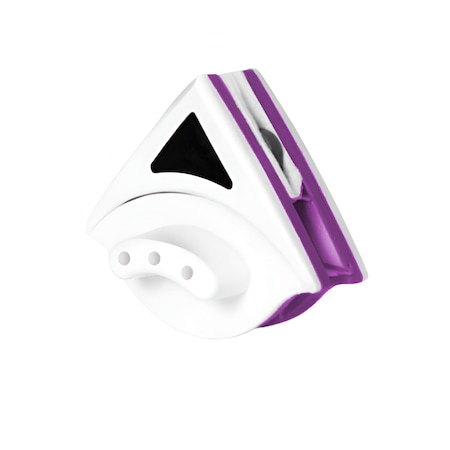 Curatator de Geamuri Cu Magnet Ultra-Rezistent, Perfect Pentru Curatarea Simultana a Ambelor Fete, Alb/Mov, 18-30mm E-manor®
