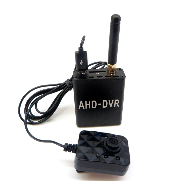 Mini Camera IP cu DVR SpyGadget, Full HD, WIFI, Senzor Sony IMX323 Night Vision, Transmisie Live, Detectie Miscare, Suporta 256 GB