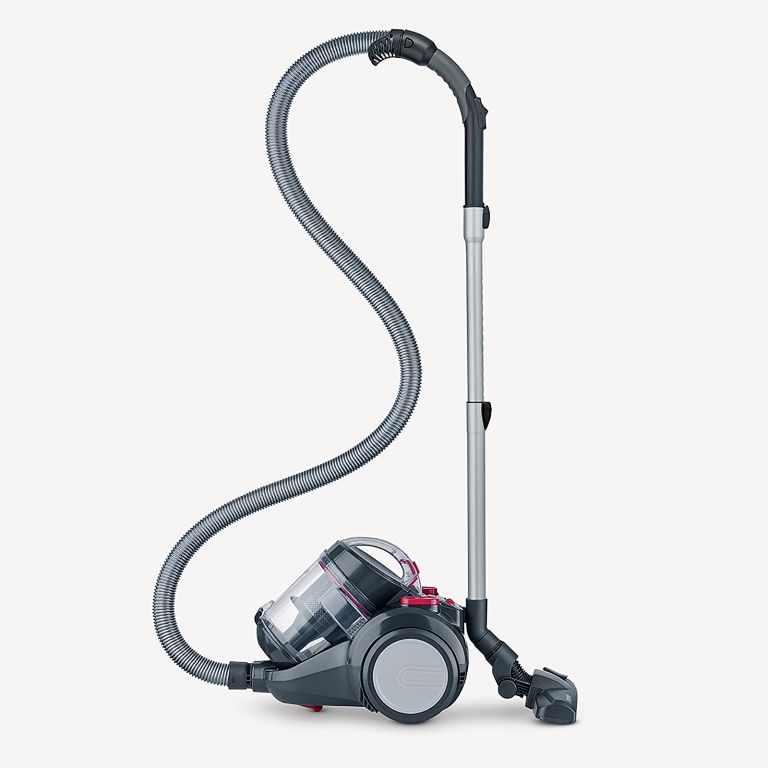 Aspirator fara sac Severin, S7089, pentru toate suprafetele/ masina, capacitate 2.1 l, filtru HEPA 13, 5 trepte putere, usor de folosit, intuitiv, duza 2 in 1 pentru parchet si covoare, dupa parchet, accesoriu ingust 2 in1, 750 W, negru/rosu