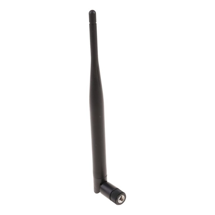 Vezeték nélküli antenna RP-SMA dugós 868 MHz 5dBi útválasztóhoz + RP SMA aljzatú kábel IPX 1.13-ig 15 cm