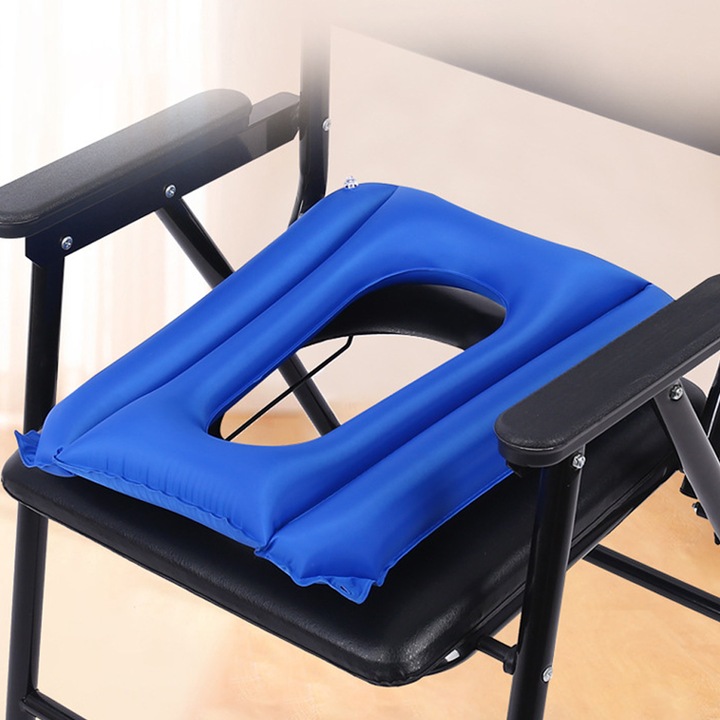 Perna de scaun anti-decubit pentru persoanele, Sunmostar, PVC, Albastru