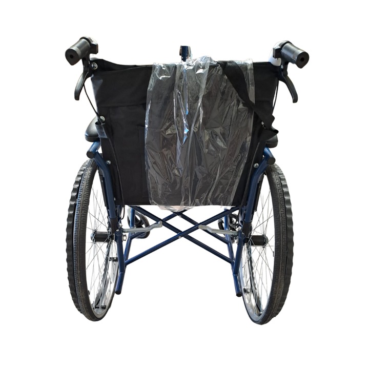 MEDIHUB Betegszállító kerekesszék, összecsukható, kézi működtetésű