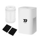 Purificator de aer, Tebnaild, USB, Filtru HEPA, Alb