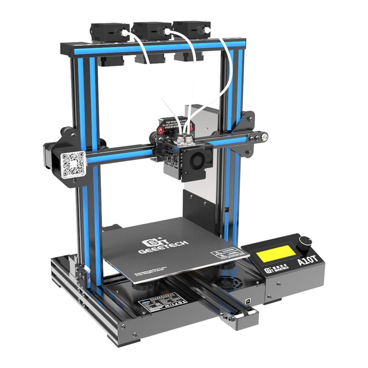 3D принтер, Geeetech, A10T, 220V, FDM, USB, 60 mm/s, черен