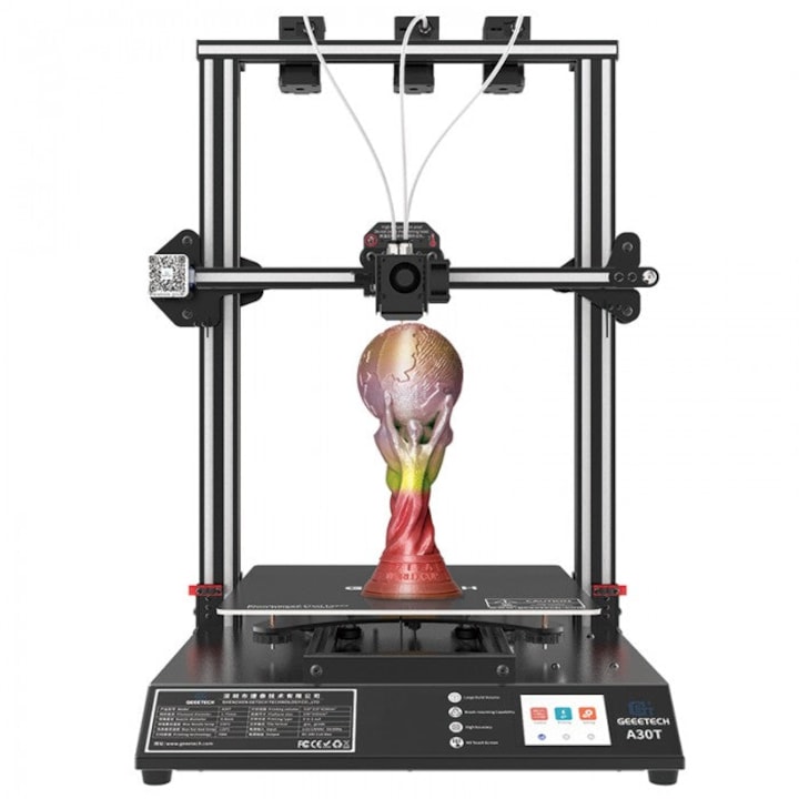 3D принтер, Geeetech, A30T, 220V, FDM, USB, 60 mm/s, черен