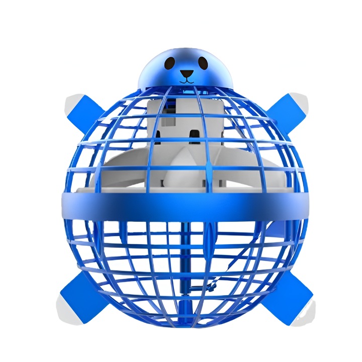 UFO Ball interaktív mini-drón, kézi vezérlésű bumeráng, kék, MKT™