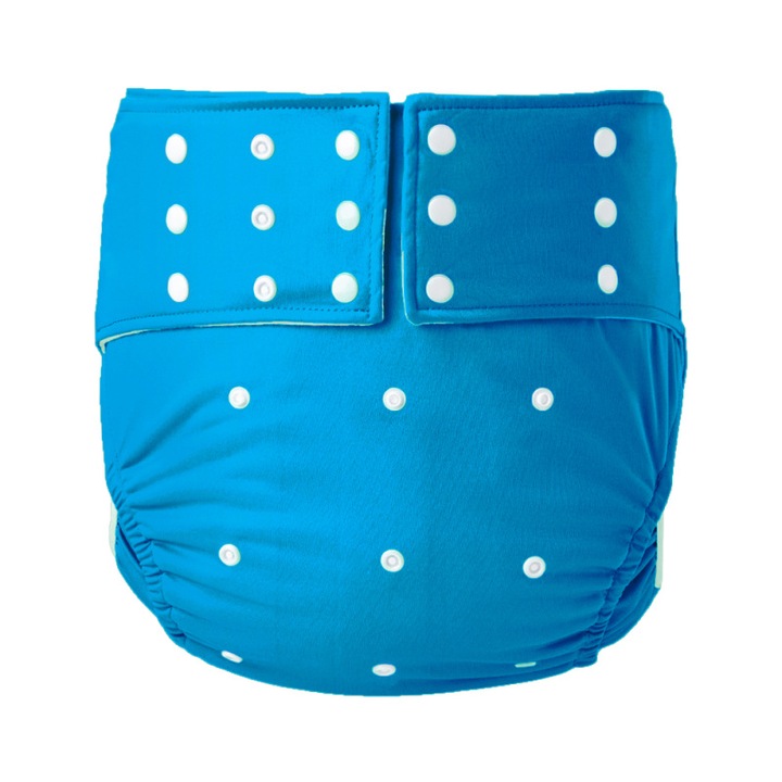 Felnőtt nadrágpelenka alsó, LLWL, vászon, állítható, kék