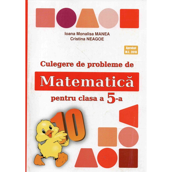 Culegere de probleme de matematica pentru clasa a V-a Editia 2023 - Ioana Monalisa Manea