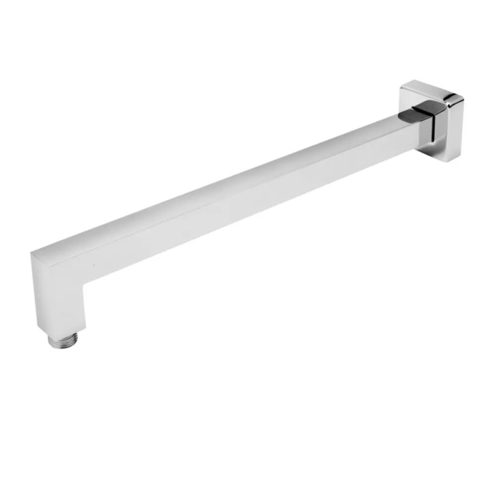 Brat fix pentru cap dus din perete, Ferro, crom, 400 mm