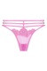 Hunkemoller, Chiloti tanga cu barete decorative, Roz, M