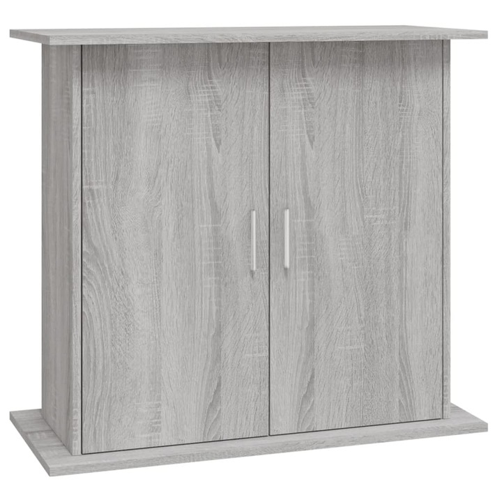 VidaXL Поставка за аквариум, Sonoma Grey, 81x36x73 см, обработено дърво, 22,5 кг