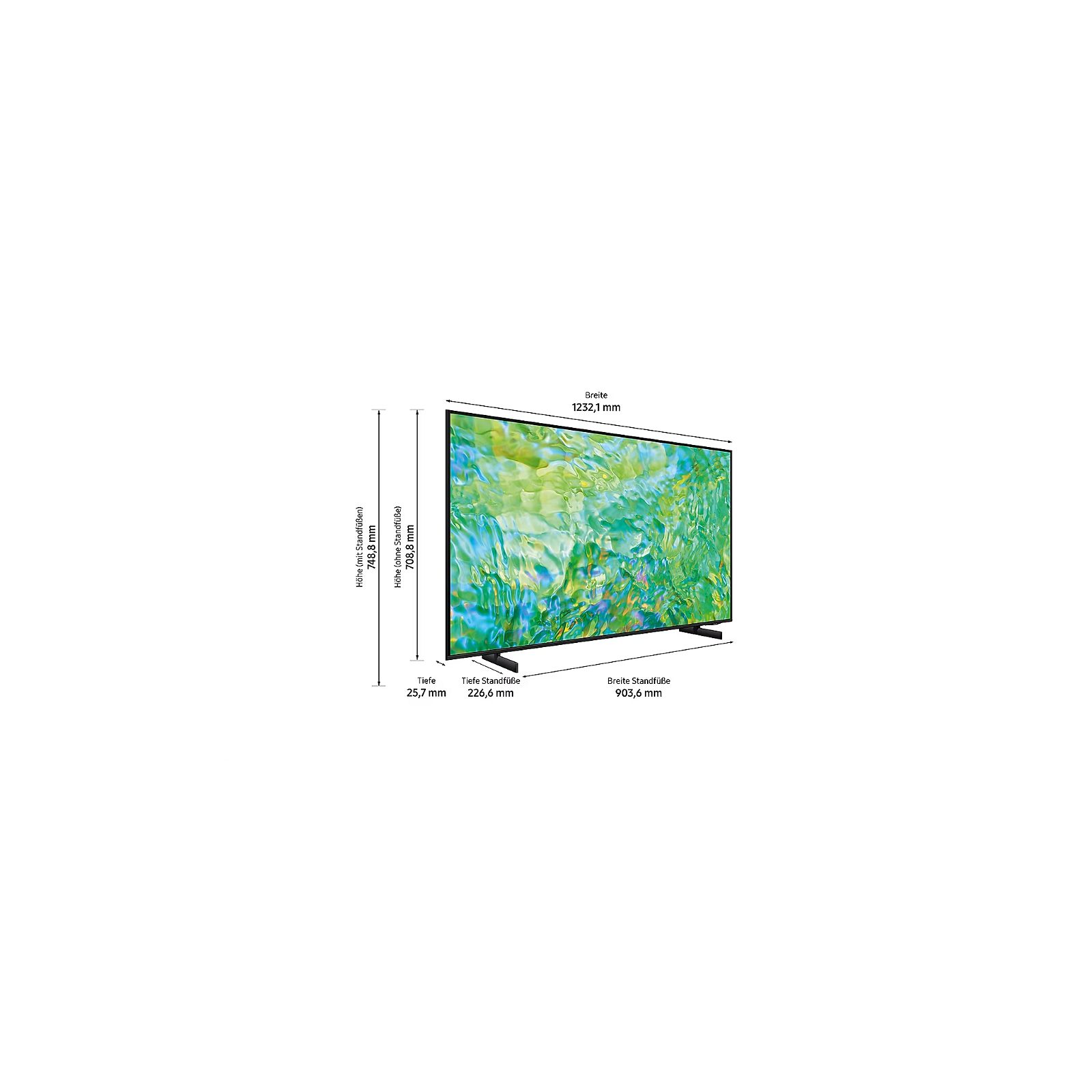 Televizor LED Samsung GU55CU8079UXZG, Smart TV 4K UHD, HDR, control vocal, 138 cm, negru