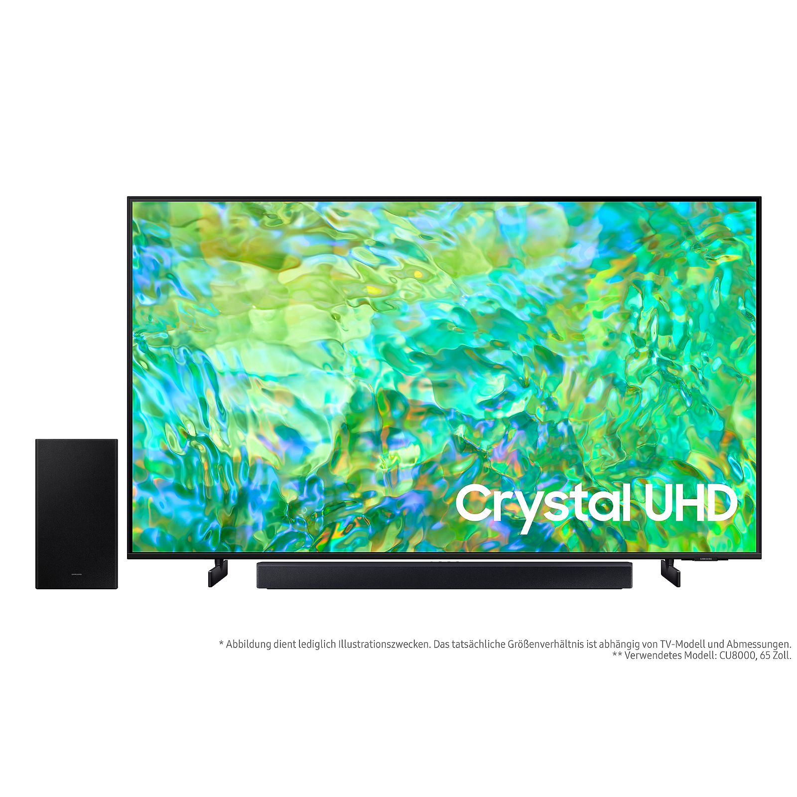 Televizor LED Samsung GU55CU8079UXZG, Smart TV 4K UHD, HDR, control vocal, 138 cm, negru