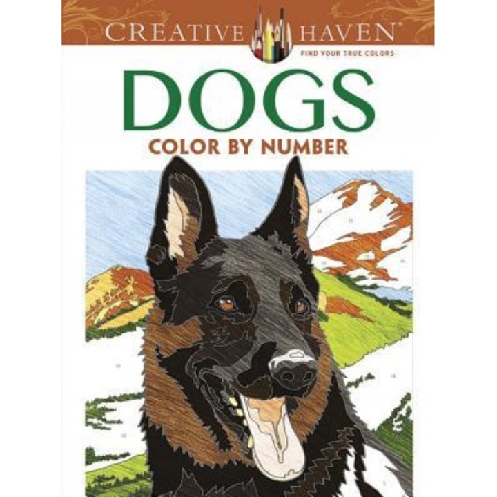 Creative Haven Dogs Color by Number Coloring Book, Diego Jourdan Pereira (Author)