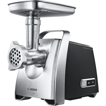 Masina de tocat Bosch MFW68660, 2200W, 4.3 kg/min, 3 site, storcator rosii, accesoriu Kebbe, palnie carnati, 4 discuri razuire/feliere, Negru/Argintiu Masina de tocat Bosch MFW68660, 2200W, 4.3 kg/min, 3 site, storcator rosii, accesoriu Kebbe, palnie carnati, 4 discuri razuire/feliere, Negru/Argintiu