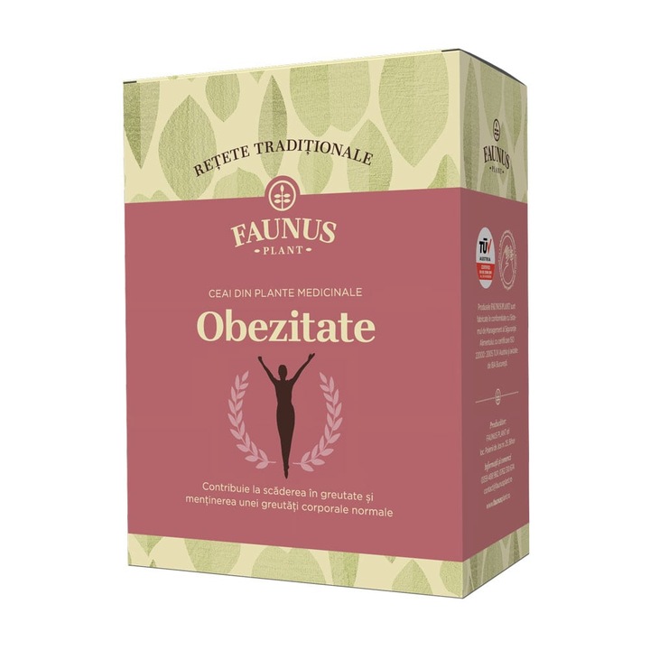 Ceai “Retete Traditionale” Obezitate, 180G, Faunus Plant