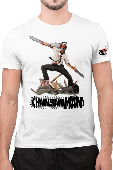Férfi Póló Chainsaw Man Manga Pochita Comedy Horror