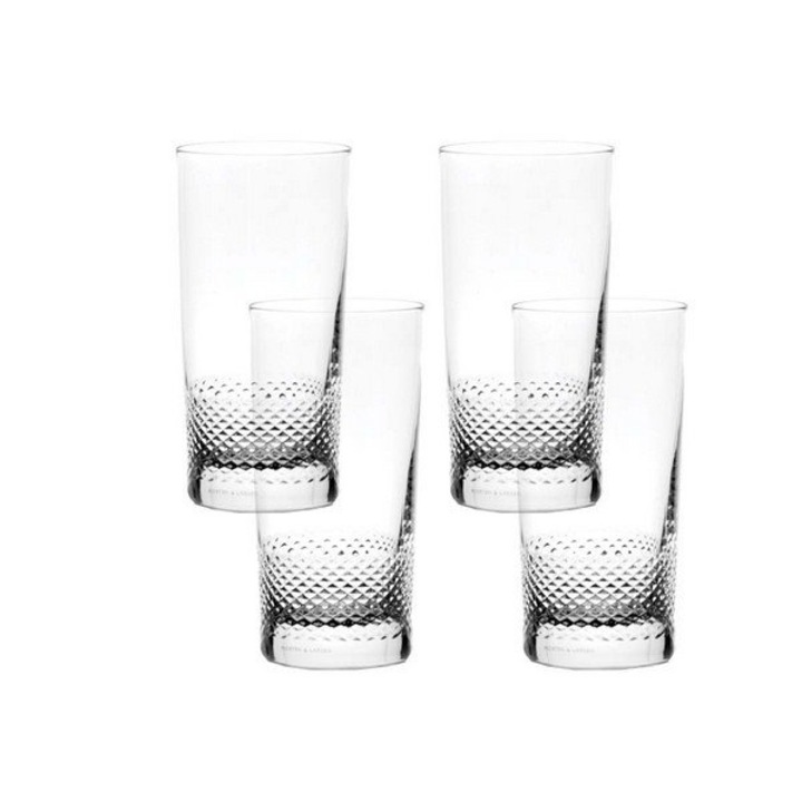 4 db magas pohár italokhoz, Umbra ARNO, kristály, átlátszó, 350 ml