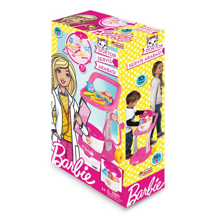 Игрален комплект Barbie - Количка с медицински инструменти