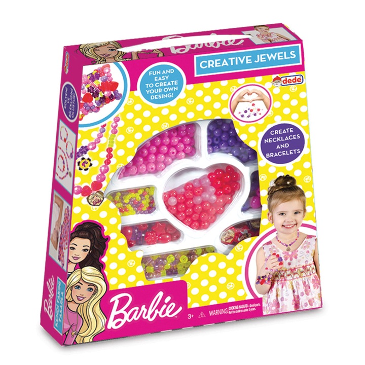 Set creatie Barbie - Margele cu geanta de transport