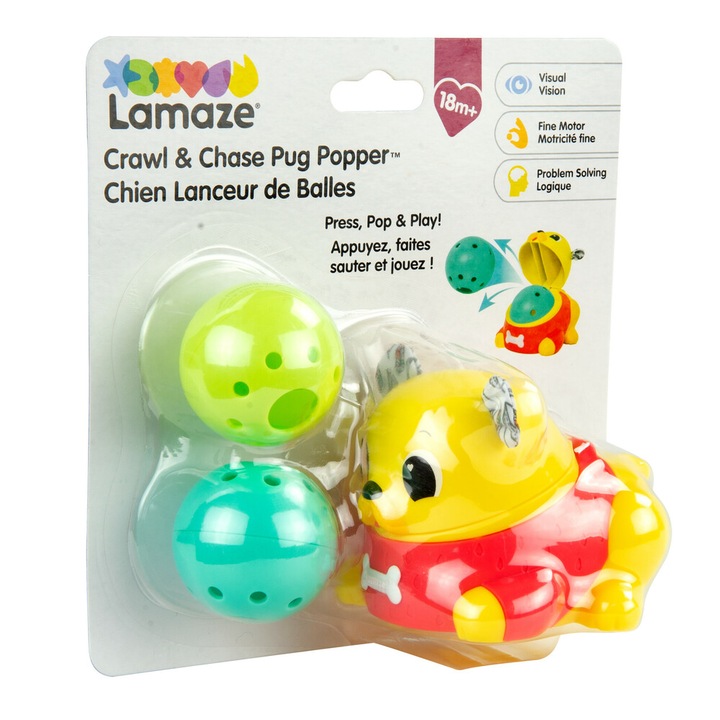Играчка Lamaze - Crawl & Chase Pug