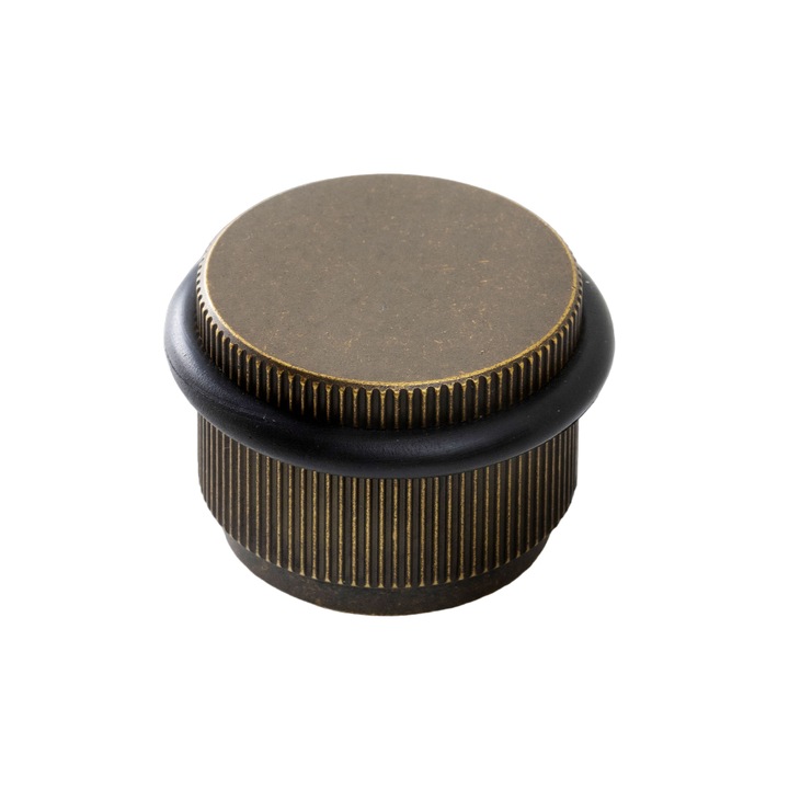 Opritor pentru usa Arpa, finisaj alama rustica, 45x30 mm