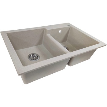 Chiuveta bucatarie SanDonna Edyta, 790x510 mm, Bej