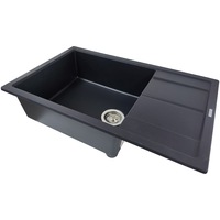 Chiuveta bucatarie SanDonna Ewelina, 780x500 mm, Negru metalic