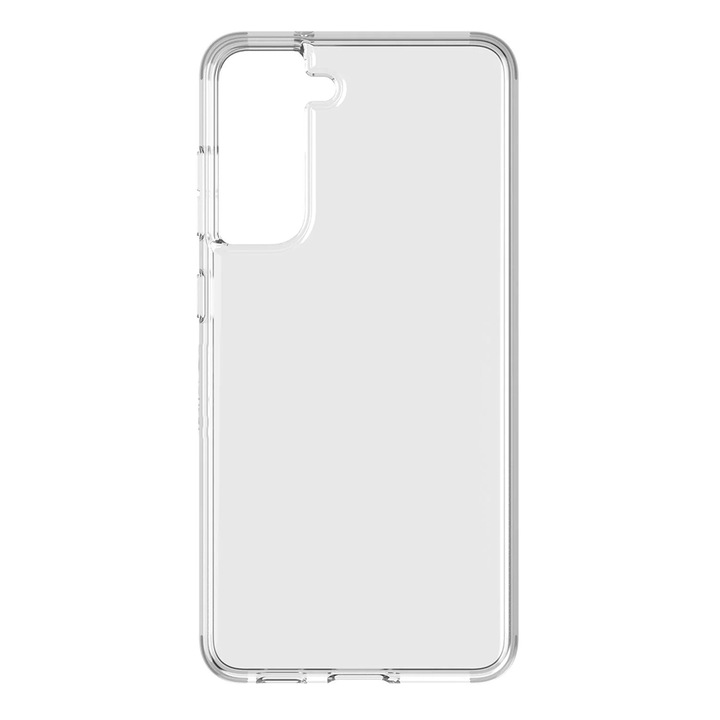 Sárgásgátló tok kompatibilis Samsung Galaxy S21 FE-vel, Fonix Hard, Kemény háttámla, Ellenálló élek, Ütésálló sarkok, Robusztus, PC és TPU, Átlátszó