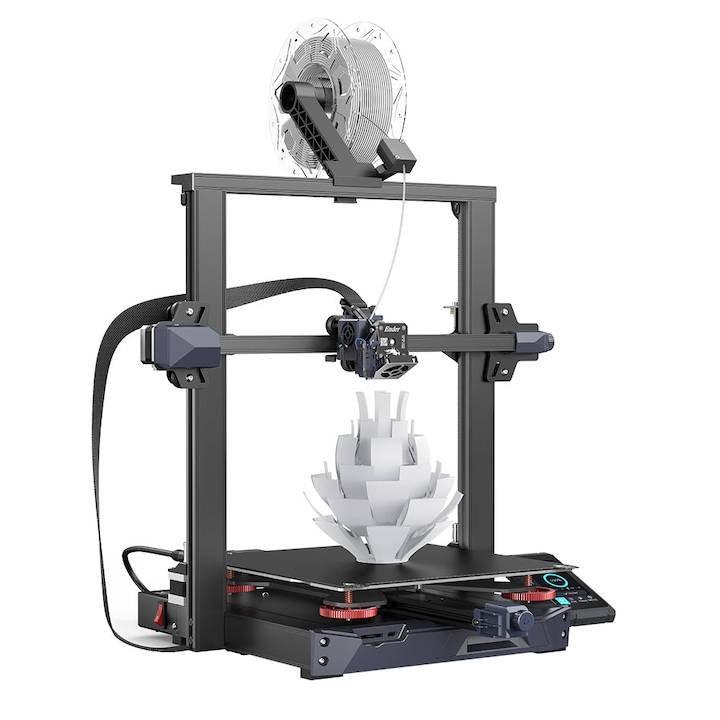 3D принтер, Ender-3 S1,220V, FDM, 100 mm/s, самосглобяване, 2 PLA, черен
