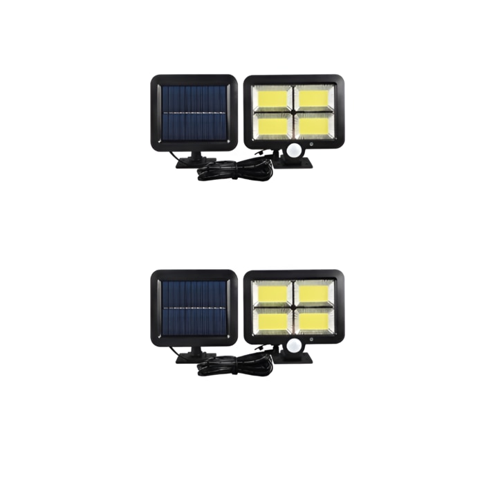 Set X Proiectoare Solare Avansate Cu Led Uri Si Senzor De Miscare