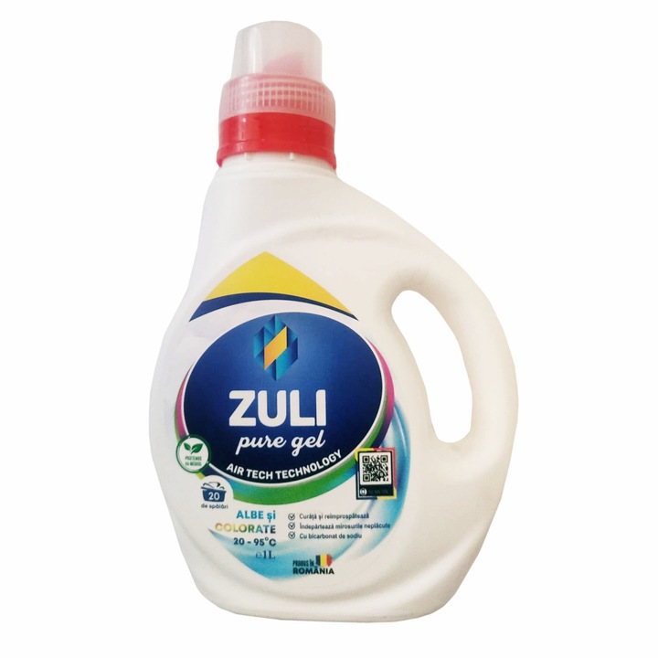 ZULI Folyékony mosószer, 1l, 20 mosás