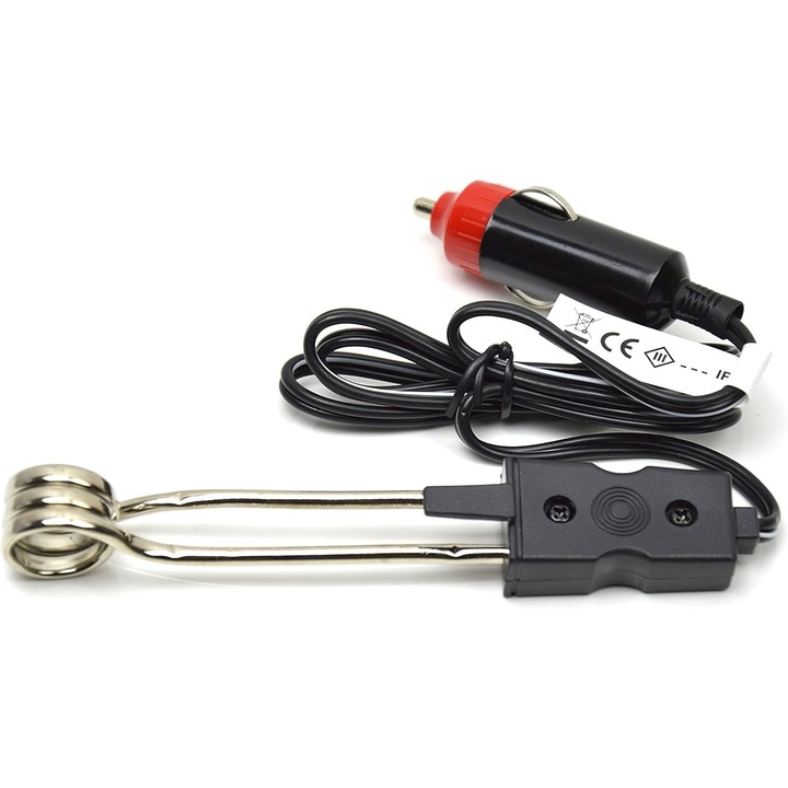 Fierbator auto cu bricheta, 150W, negru