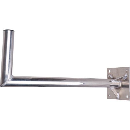 A.S. SAT - 10070 supporto da parete in alluminio effetto acciaio inox