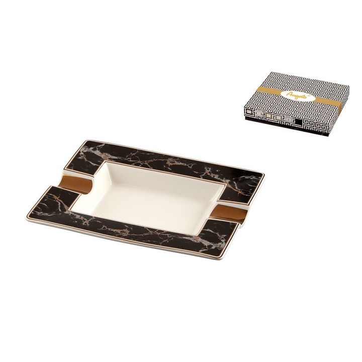 Scrumiera Angelo Ceramica model marmorat
