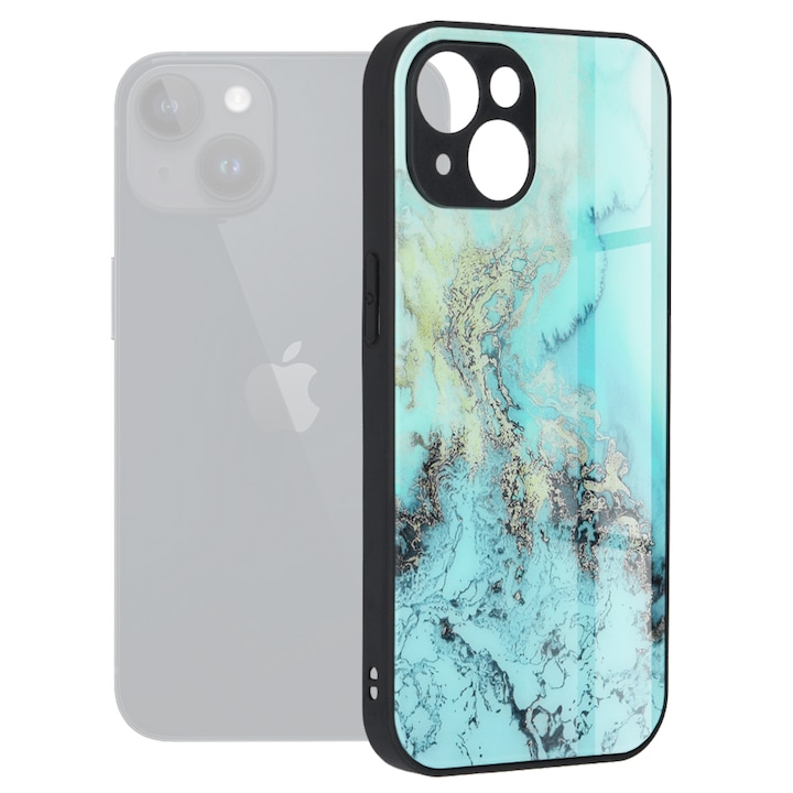 ΠΠ΅ΠΉΡ Π·Π° iPhone 15 Plus - Techsuit Glaze Series - Blue Ocean