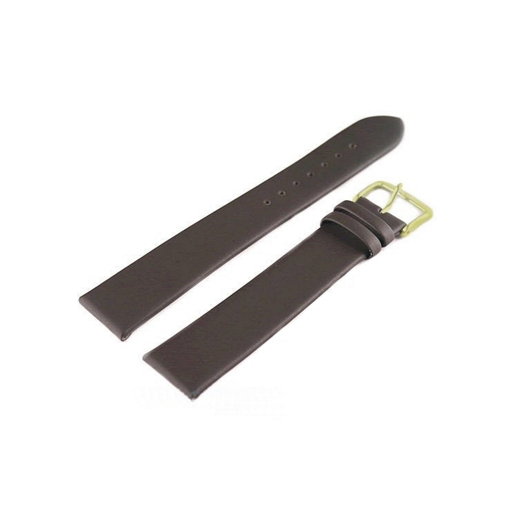 Curea de ceas Di-Modell Nappa Wapro 1020-28222, 22 mm, maro inchis, catarama argintie