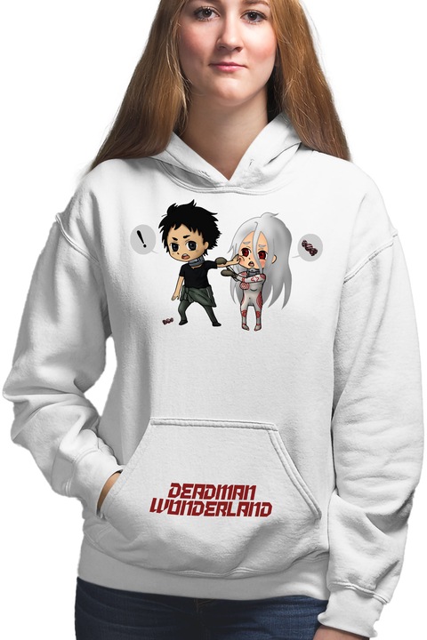 Hanorac Femei Deadman Wonderland Ganta Igarashi Shiro Chibi Anime