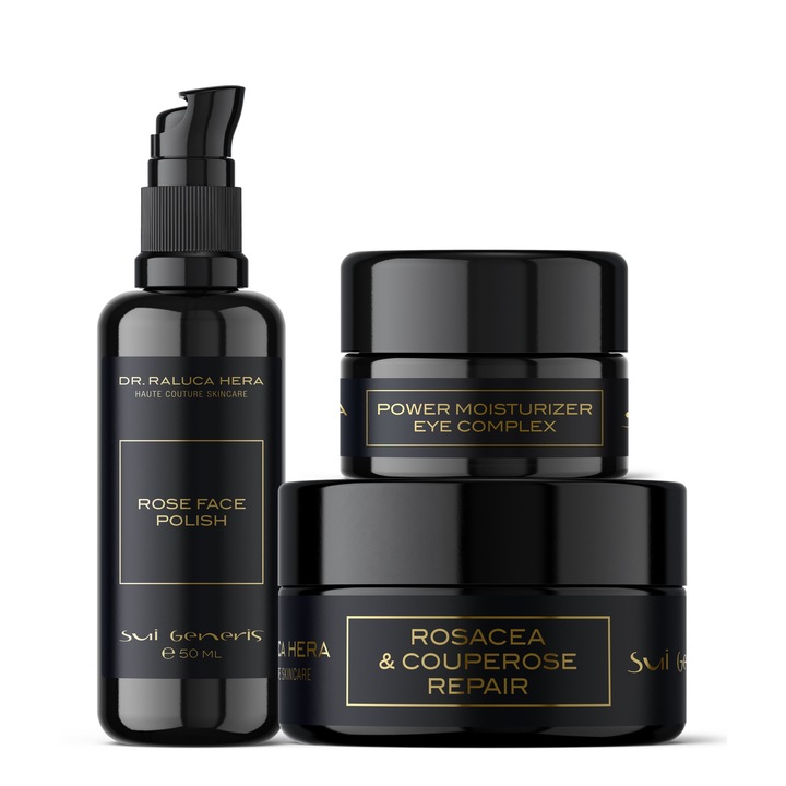 Комплект, Sui Generis by Dr. Raluca Hera Haute Couture Skincare, Чувствителна кожа, Три продукта