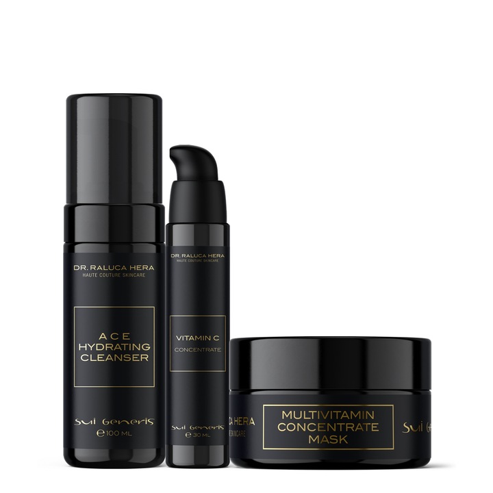 Комплект, Sui Generis by Dr. Raluca Hera Haute Couture Skincare, C-усилване, Три продукта